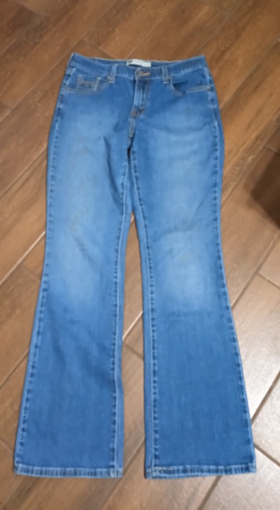 Levis 534 Jeans Women Boot Cut Mini Boyfriend 5 Med Wash Low Rise Stretch 30/30