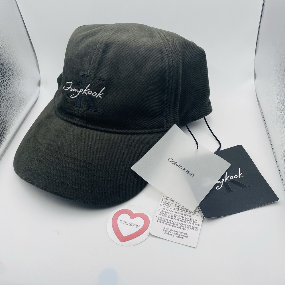 BTS JUNGKOOK Jung Kook Calvin Klein Limited Black Cap Adjustable New CKxJK