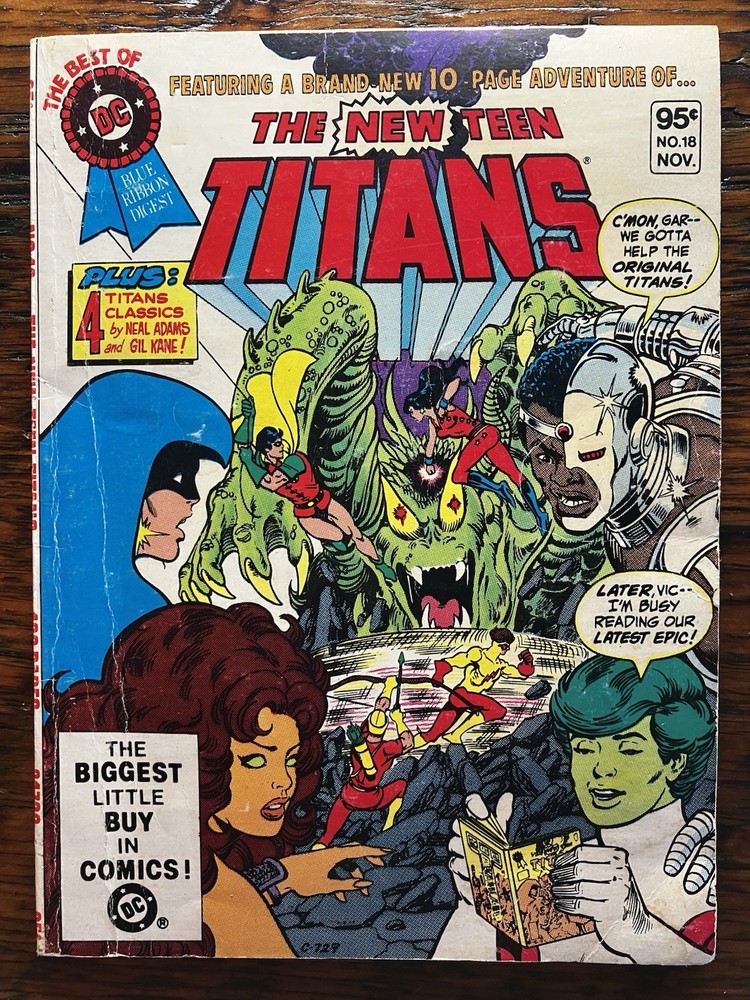 Best of DC Blue Ribbon Digest: THE NEW TEEN TITANS #18 1981 Pocket Book Digest