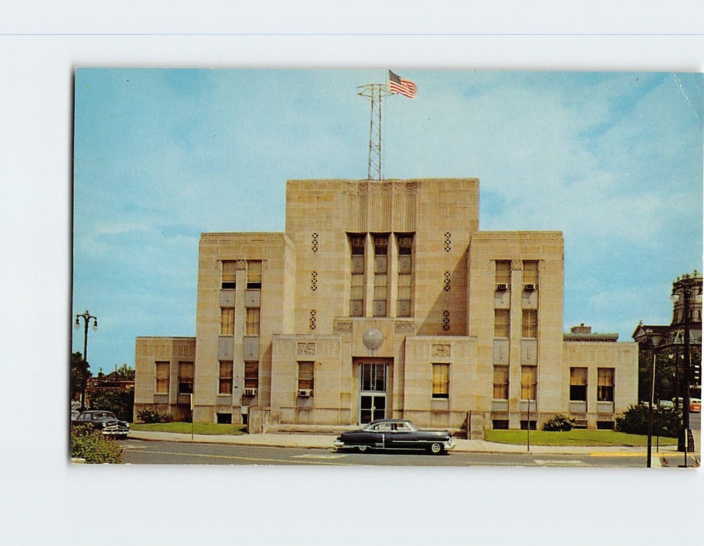 Postcard Municipal Building Hamilton Ohio USA