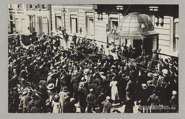 Photo:The Hague Netherlands Theodore Roosevelt Departure Crowd 1910