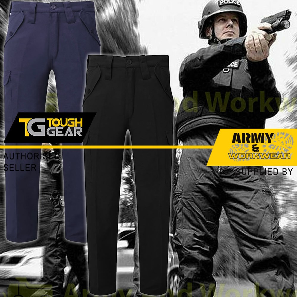 Mens Police Security MOD Army Combat Cargo Trousers Military Pants Multi Pocket