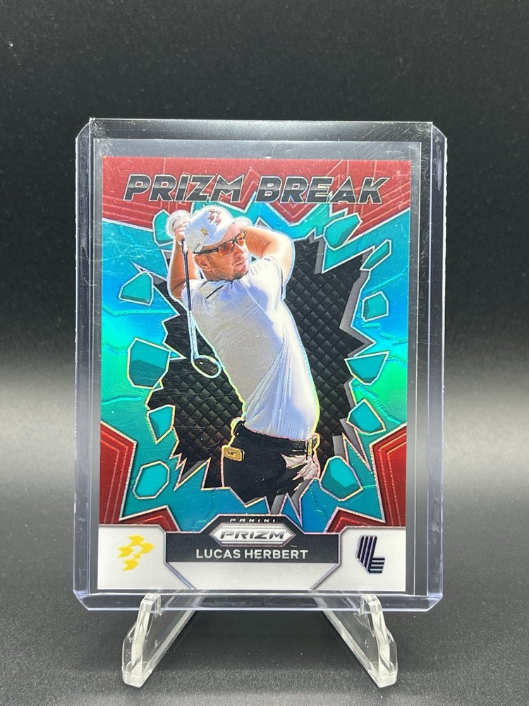 Lucas Herbert 2024 Panini Prizm LIV Golf Teal 199 Prizm Break Ripper GC #11