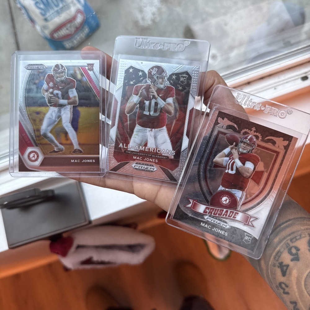 2021 Panini Prizm Draft Picks Mac Jones #104 RC Rookie Card Alabama Lot Of 3