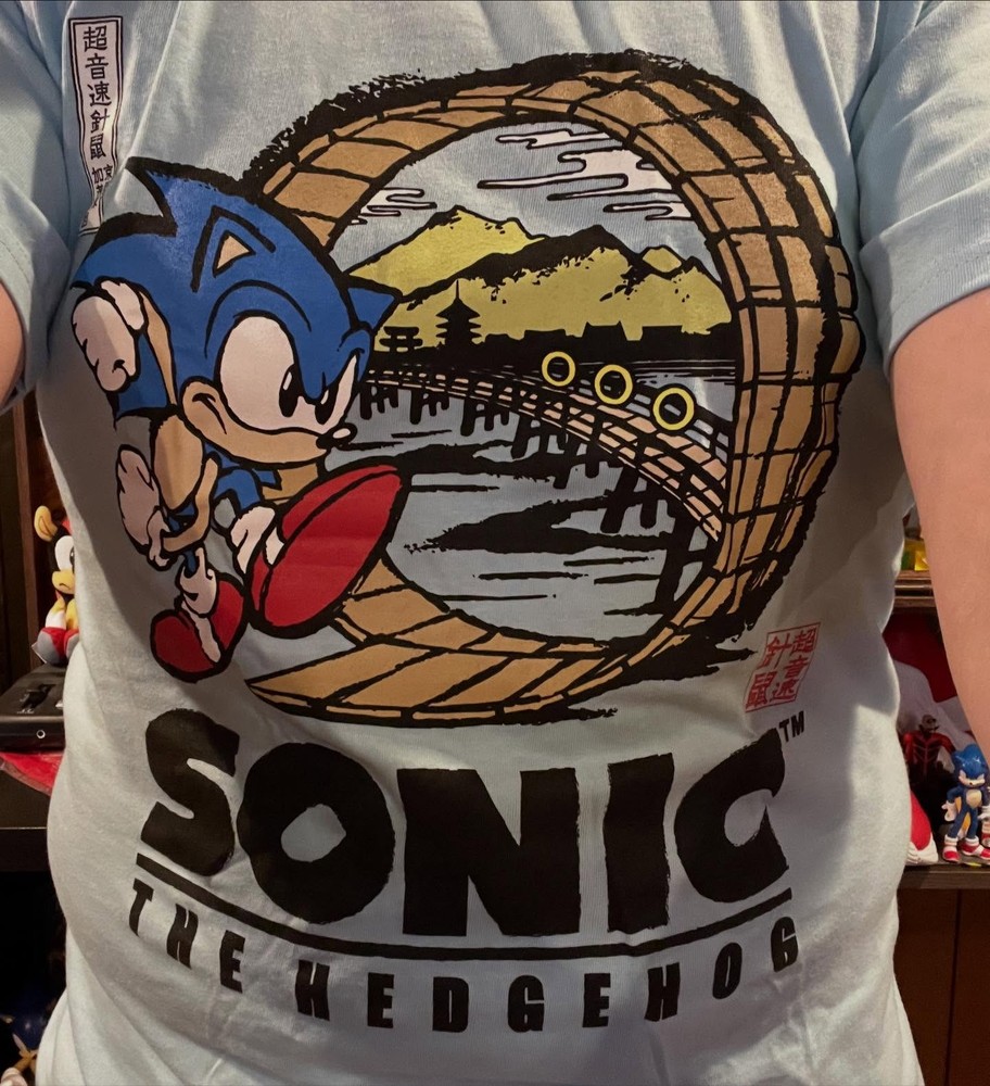 Sonic The Hedgehog 90s Rare Design Light Blue T shirt Unisex tee NH26893