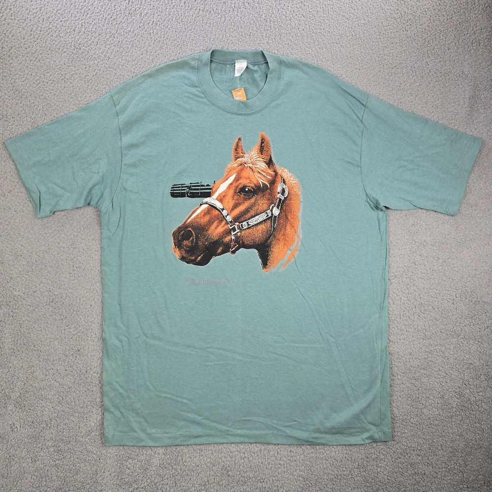 Vintage Tennessee Horse Cowboy T Shirt Men's Size XL Single Stitch Nature Animal