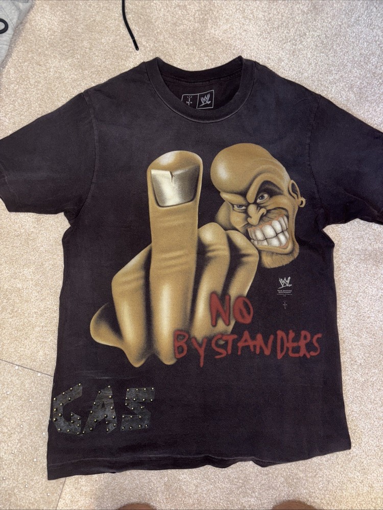 Cactus Jack Travis Scott X WWE No Bystanders T-Shirt Stone Cold