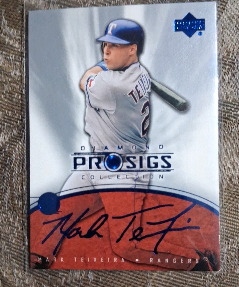 2004 Upper Deck Diamond Collection Pro Sigs - Mark Teixeira #55