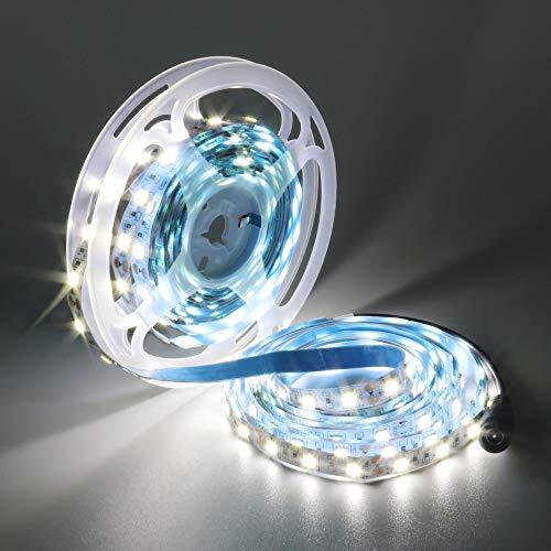 YUNBO LED Strip Light Cool White 6000-6500K SMD 5050 DC 12V 16.4ft/5M 300 Uni...