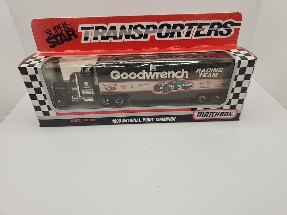 RARE MB #3 Dale Earnhardt 1990 Point Champion Goodwrench Kenworth Hauler Free Sh