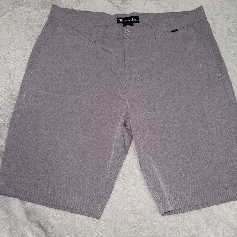 Travis Mathew Golf Performance Flex Chino Shorts Red 10” Inseam Mens 36