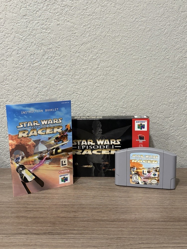 Star Wars Racer Episode I, Nintendo 64 ,N64, CIB, Authentic, Cleaned & Tested