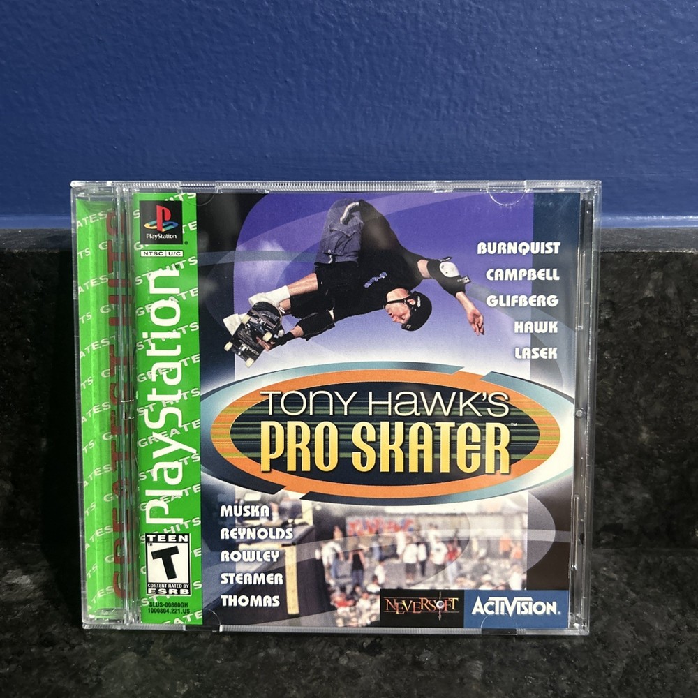 Tony Hawks Pro Skater Sony PlayStation 1, 1999 PS1 Greatest Hits Complete CIB