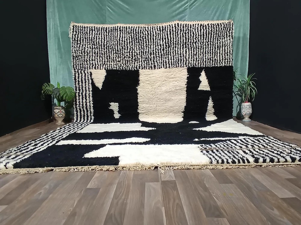 handmade moroccan wool carpet for living room bedroom etc