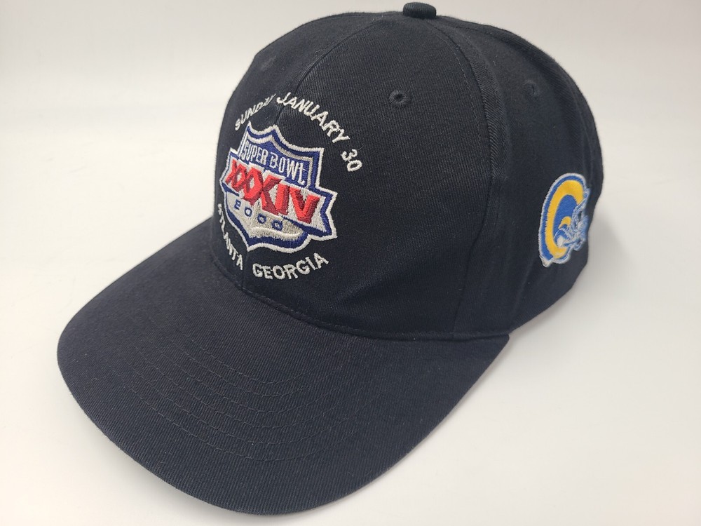Vintage St Louis Rams Super Bowl XXXIV Champions 2000 Snapback Cap NFL Black