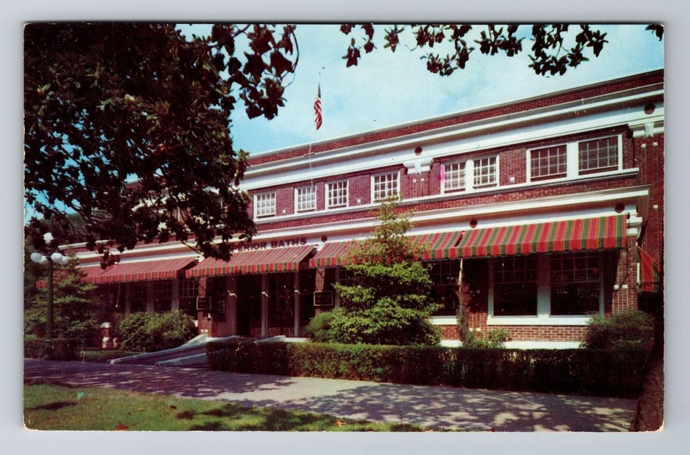 Hot Springs AR-Arkansas, Superior Bath House, Antique, Vintage Souvenir Postcard