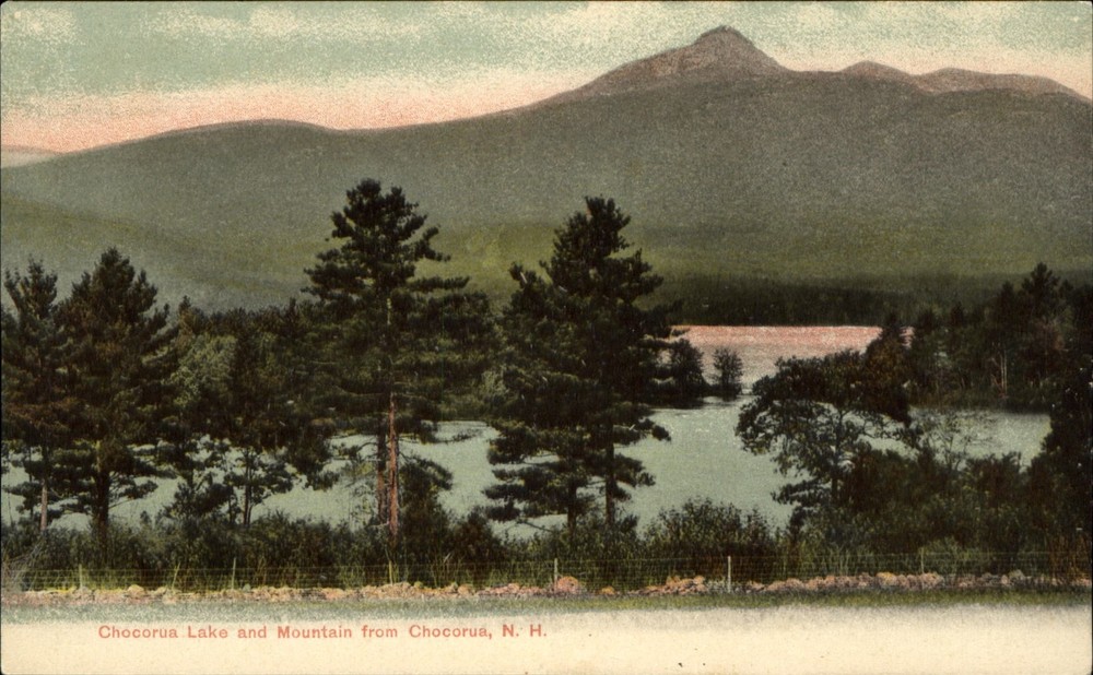 Chocorua Lake and Mountains from Chocorua New Hampshire NH ~ UDB c1905
