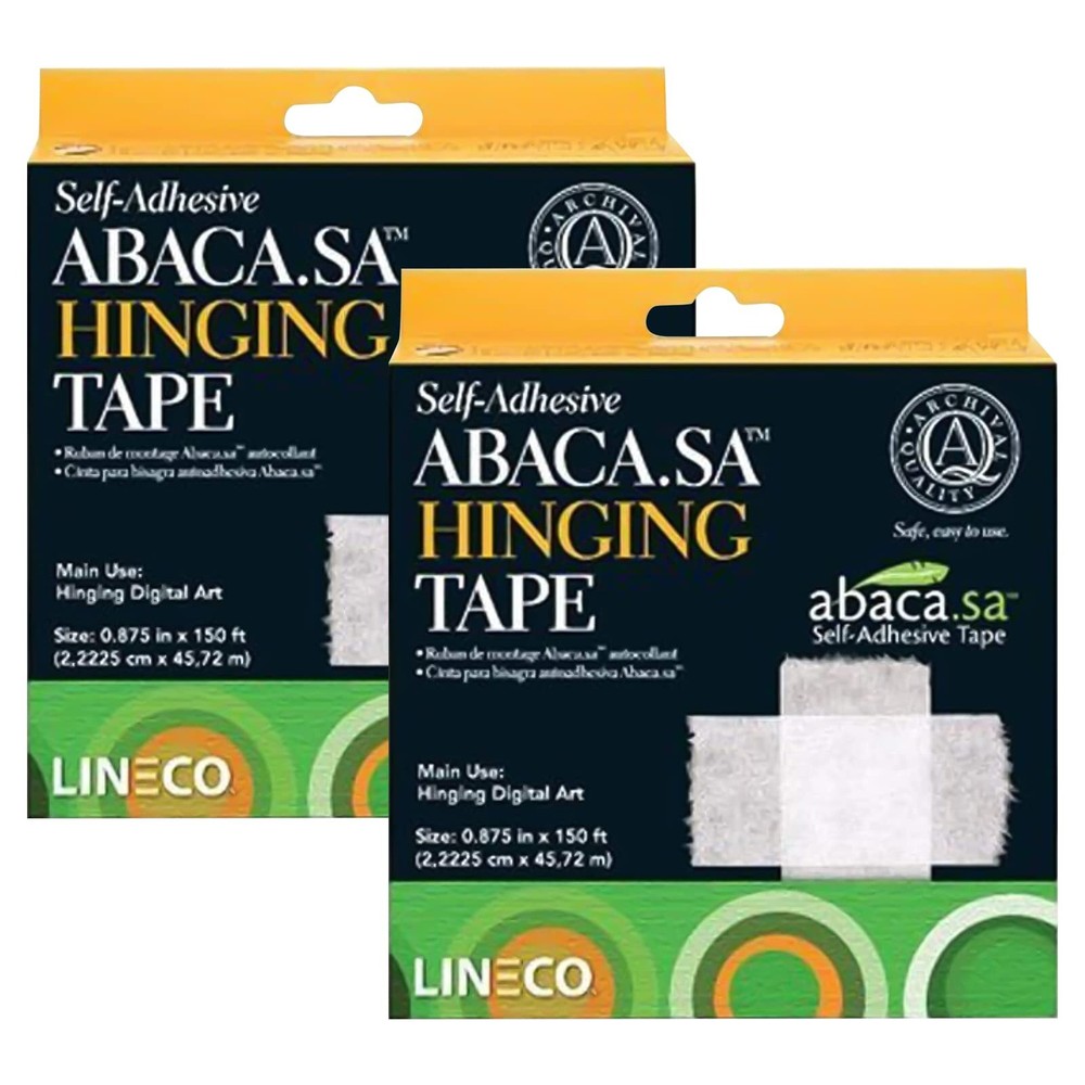, Self-Adhesive Acid-Free Hinging Tape, Non-Yellowing Abaca Paper, 0.875'' x ...-image