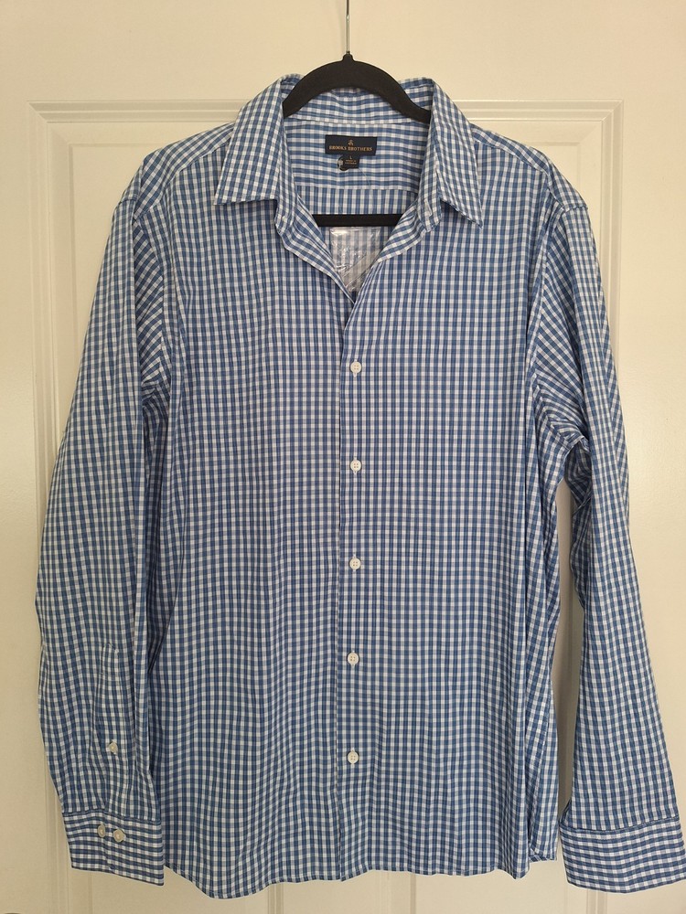 Brooks Brothers Shirt Mens Size L Button Up