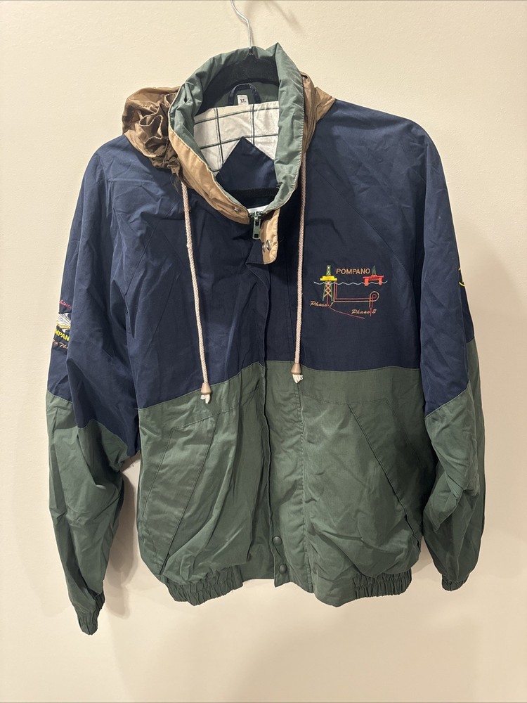 Vintage Retro  Embroidered Winner Mate Full Zip Jacket Mens XL