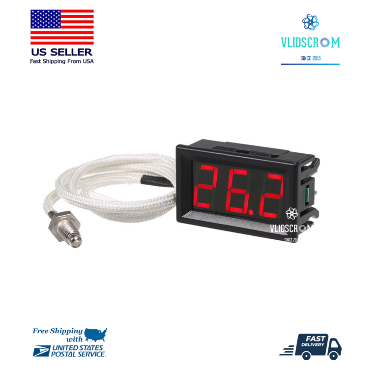 DC12V XH-B310 Industrial Digital LED Temperature Thermometer Couple Meter K-type