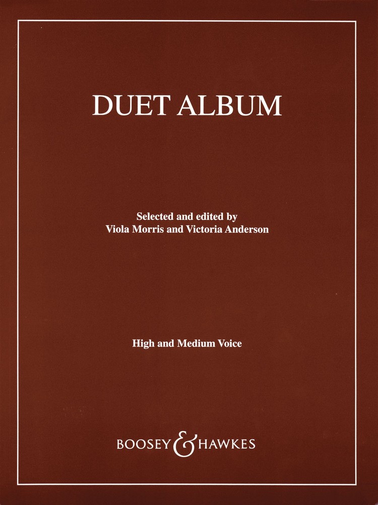 Duet Album for High & Medium Voice Piano Vocal Classical Sheet Music Book