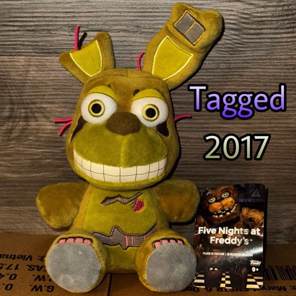 Authentic 2017 Tagged Springtrap Five Nights at Freddy’s Funko Plush FNaF