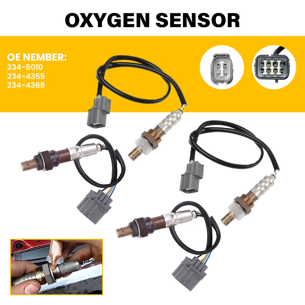 4pcs Oxygen Sensor For 2006 2007 2008 Honda Ridgeline RT RTL RTS RTX LX 3.5L