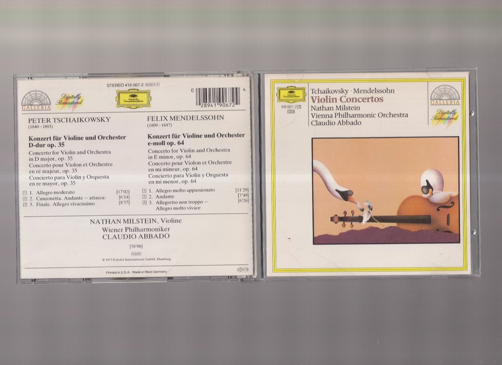 Tschaikowsky: Violinkonzerte (Violin Concertos) CD Nice! #0425CT