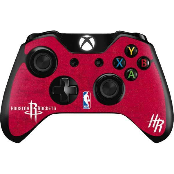 NBA Houston Rockets Xbox One Controller Skin - Houston Rockets Distressed