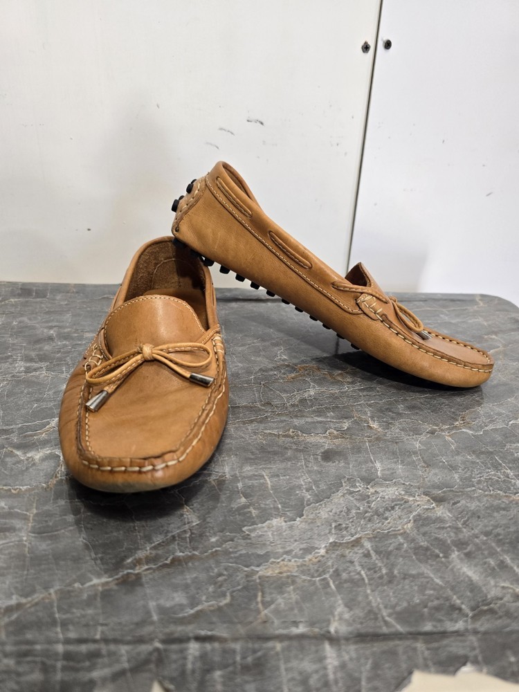 Mercanti Fiorentini Loafers Size 9.5B Moc Toe Driving Shoes Moccasins Brazil Tie