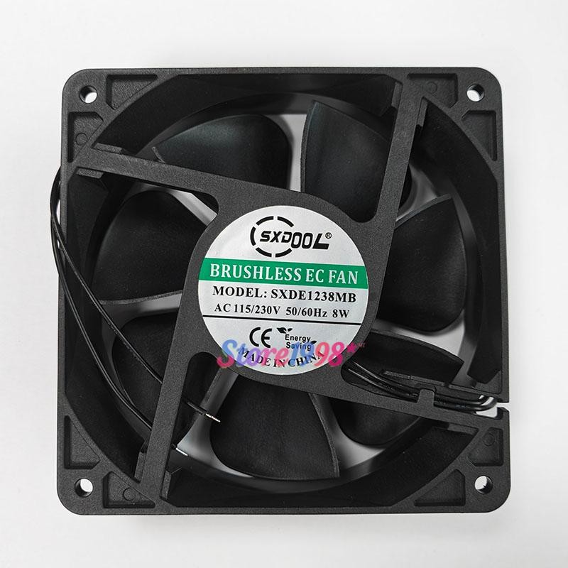 1 Pc. New SXDE1238MB Brushless EC Axial Fan 12038 AC115/230V 8W 12CM 2Pin