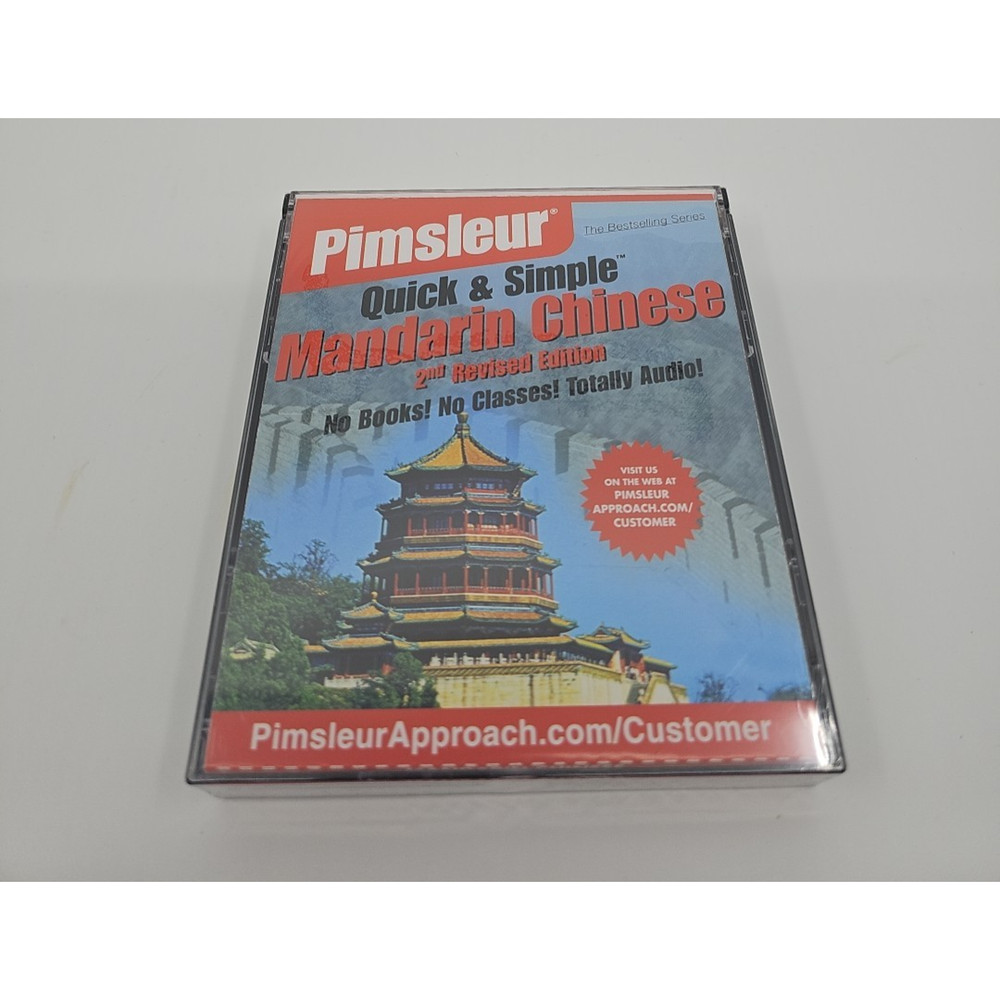 NEW 4 CD Set Pimsleur Quick & Simple Mandarin Chinese 2nd Edition 8 Lessons