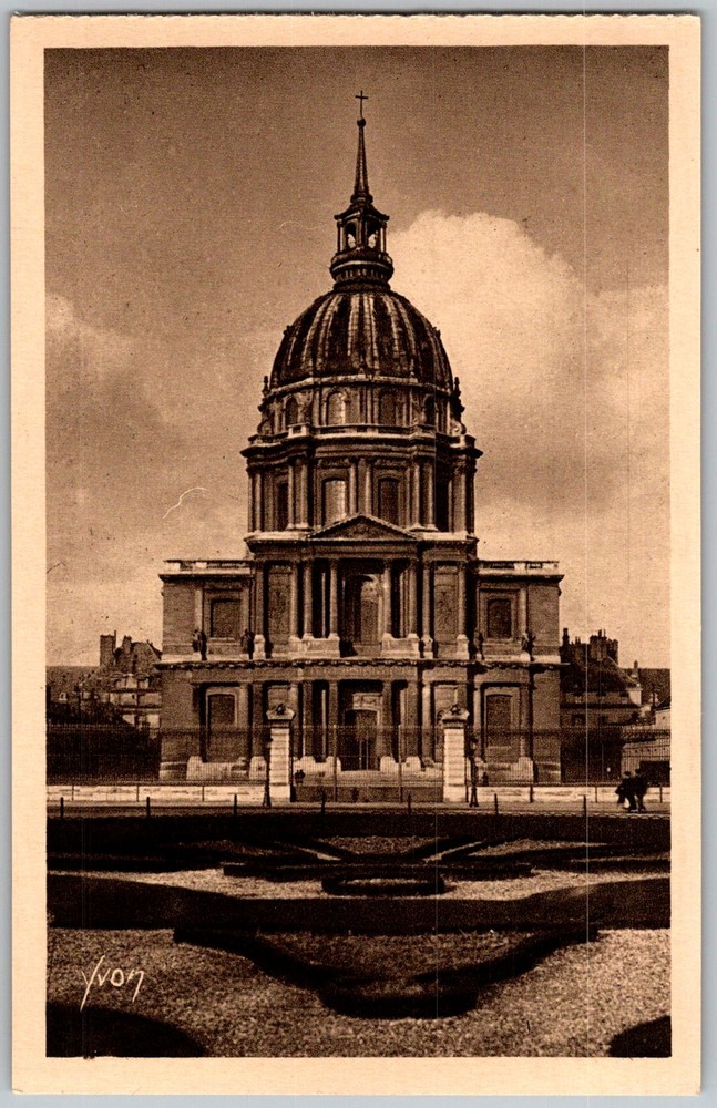 Vtg Postcard Les Invalides Dome Paris, Fr 1930s