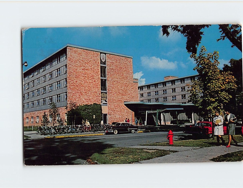 Postcard Burge Residence Hall University of Iowa Iowa City Iowa USA