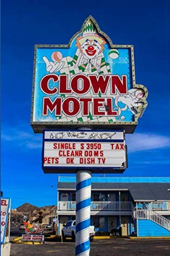 Nevada Haunted Clown Motel Journal: Blank Lined Paper Notebook