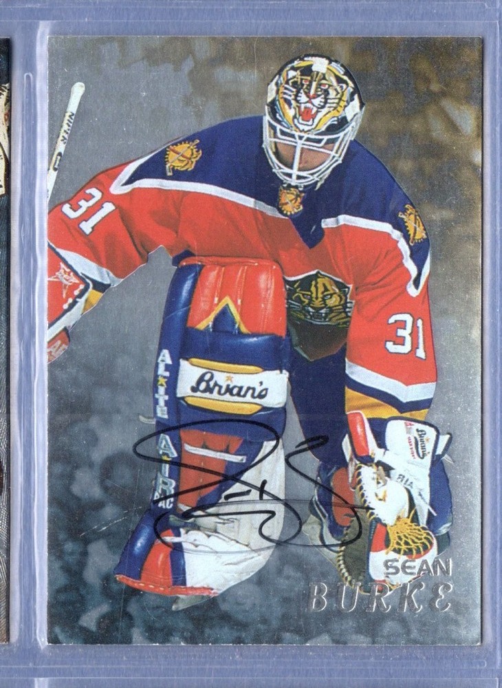 1998-99 ITG * Be A Player * Sean Burke * Factory Signed * Card #209