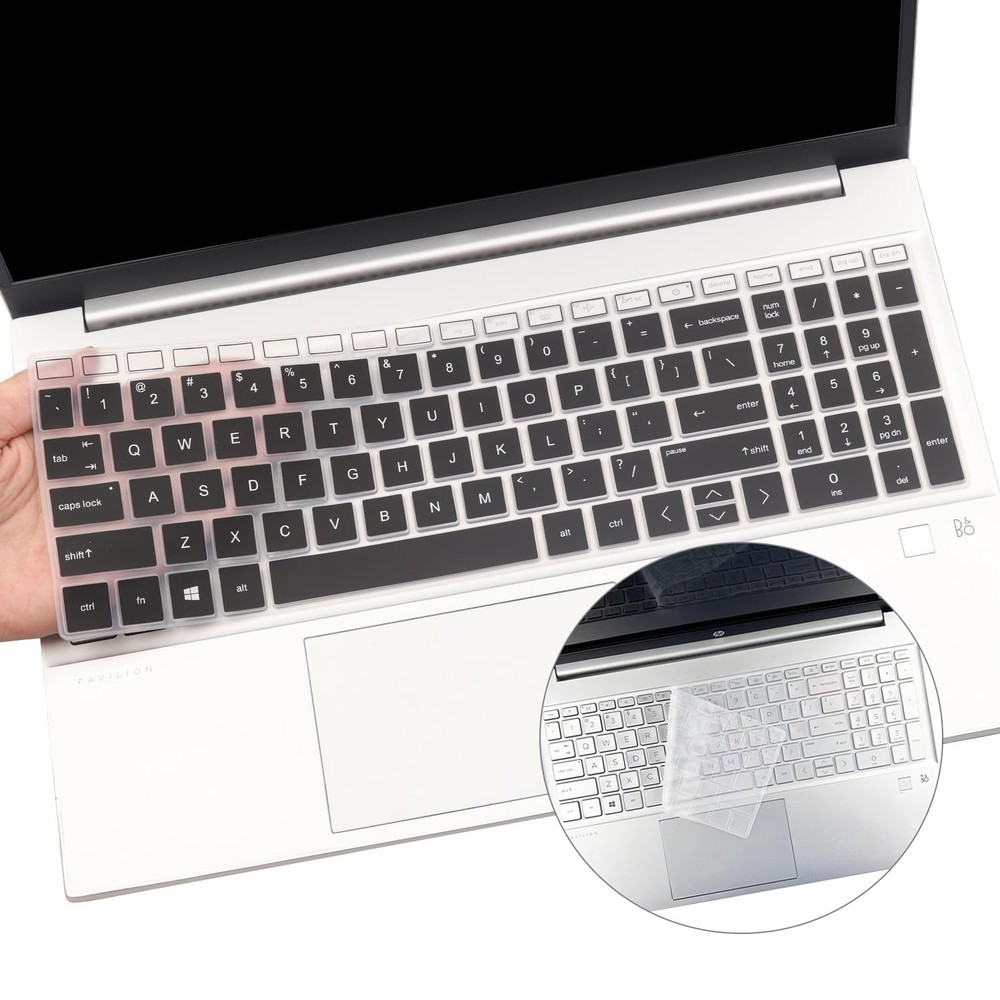 2PCS Keyboard Cover for HP 15.6