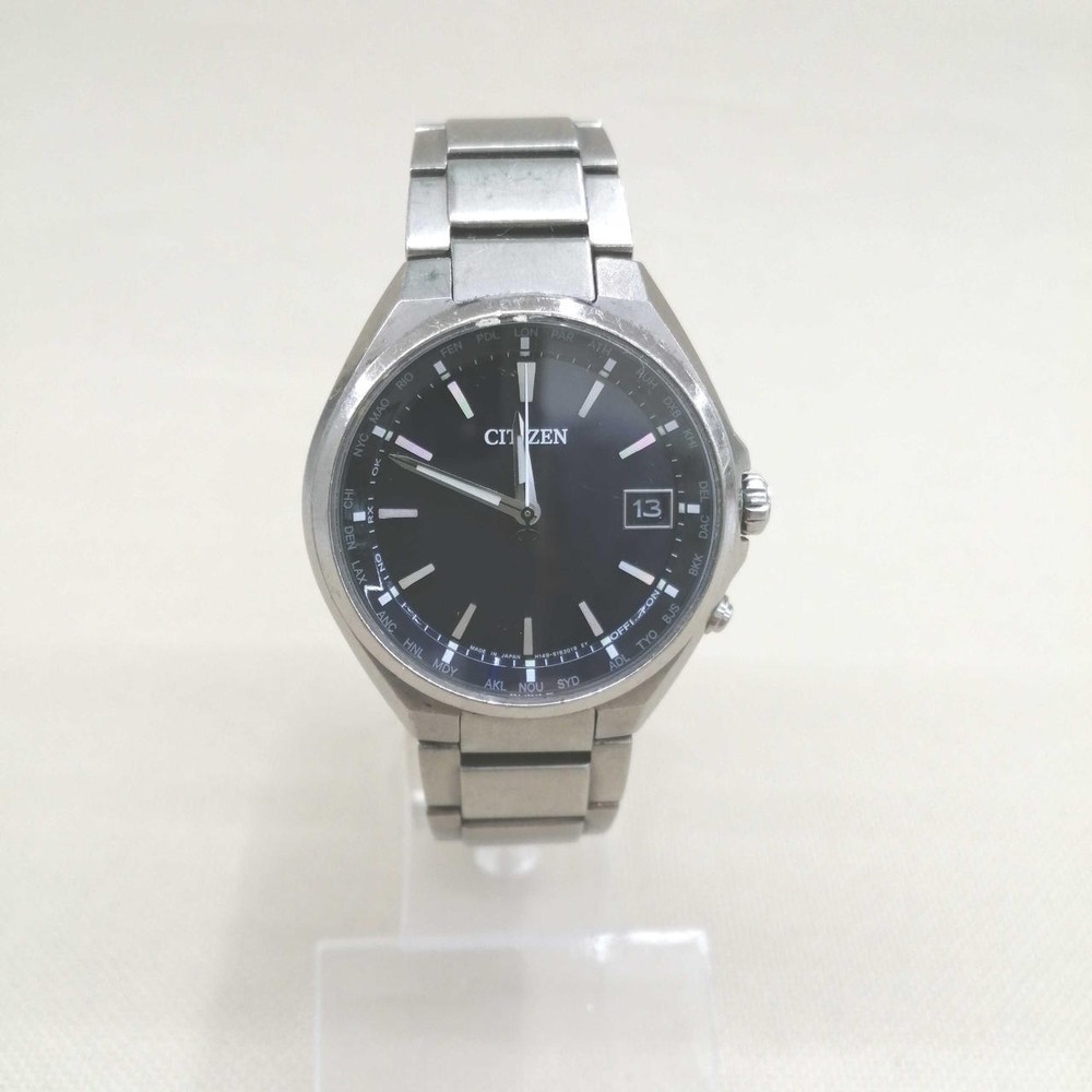 CITIZEN Radio Solar Watch Titanium Waterproof H149-S118921 Used Excellent+3 JPN