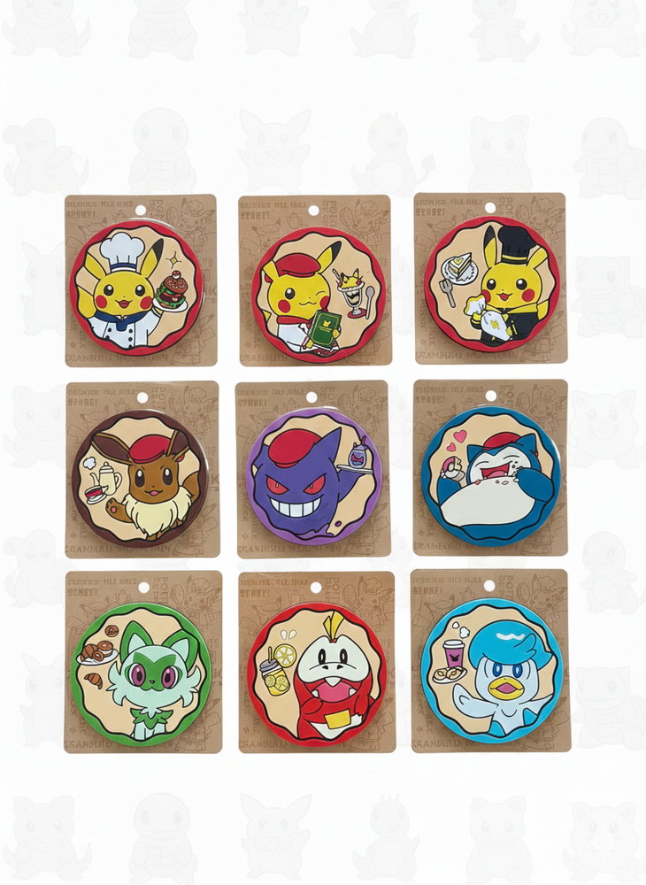 Pokémon Cafe Japan Exclusive Rubber Coaster - Pikachu Gengar Eevee New UK Stock