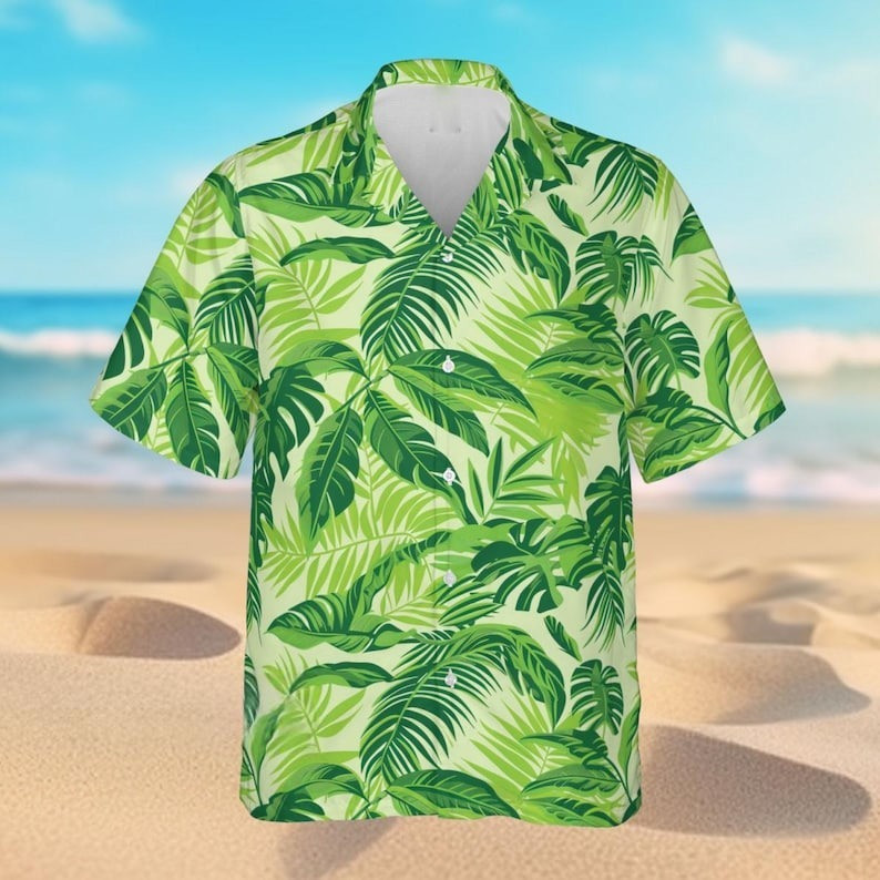 Tropical Flowers Aloha Hawaii Shirt – Hilarious Summer Beach Short Sleeve Button