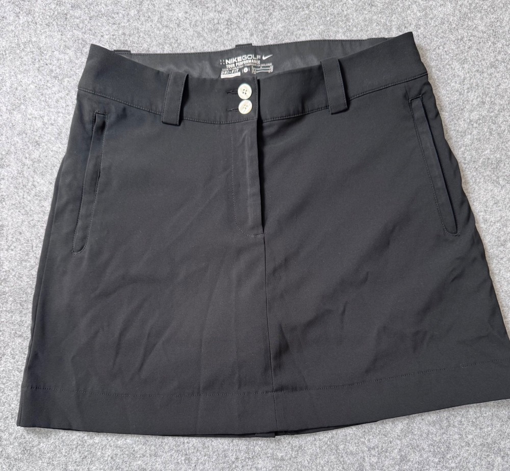 Nike Golf Dri-FIT Black Skort Women’s Size 4 Athletic Golf Skirt Skort
