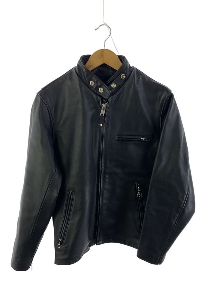 Schott Single Riders Jacket/36/Cowhide/Blk/Plain/6061 3482