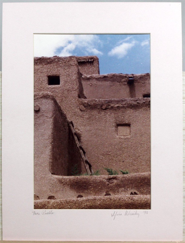 1993 Photograph Savannah Georgia Artist Sylvia Udinsky TAOS PUEBLO New Mexico