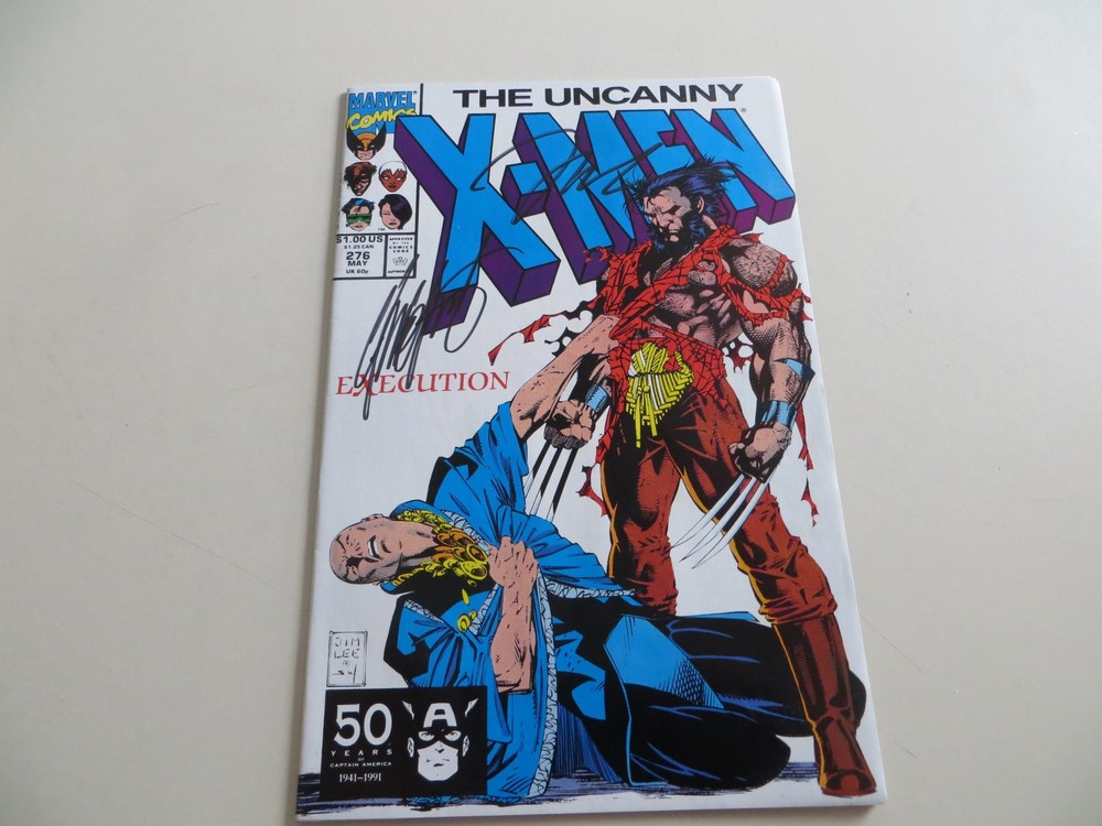 1991 Marvel Uncanny X-Men # 276  Signed 2X Jim Lee & Chris Claremont, Coa & Poa