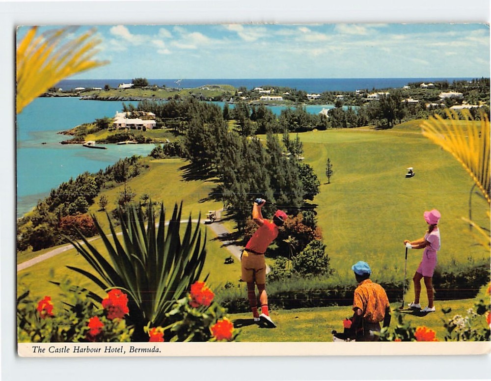 Postcard Castle Harbour Hotel Tuckers Town Bermuda British Overseas Territory