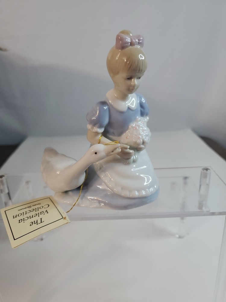 Vintage Girl With Goose 5