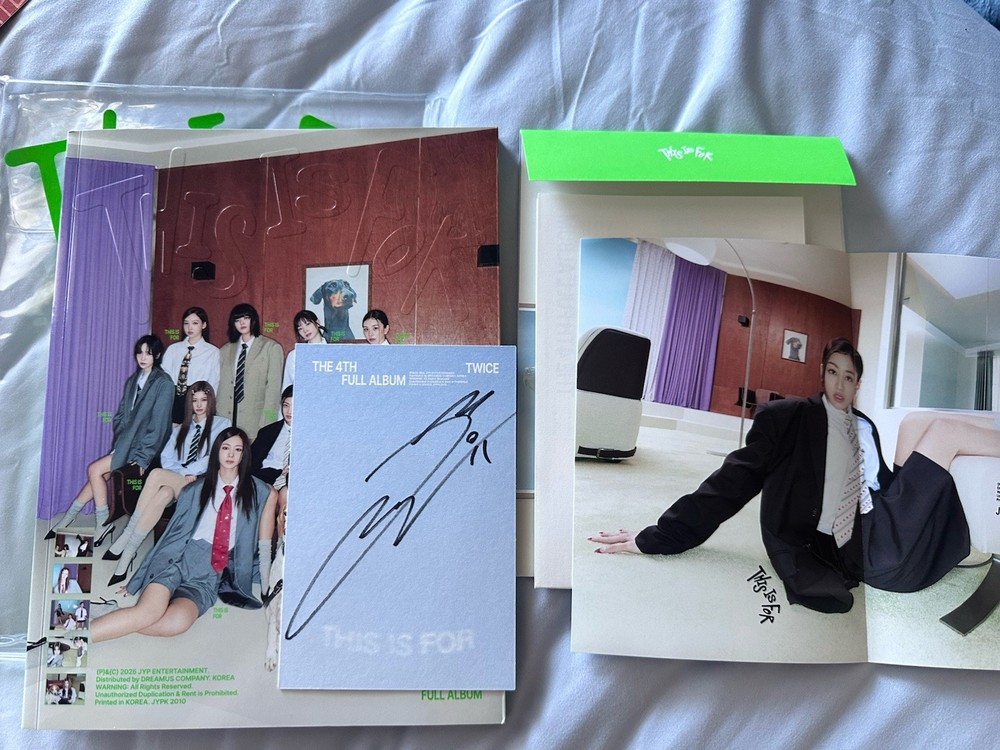 Twice Official This Is For Signed Album JEONGYEON Autograph Postcard Set