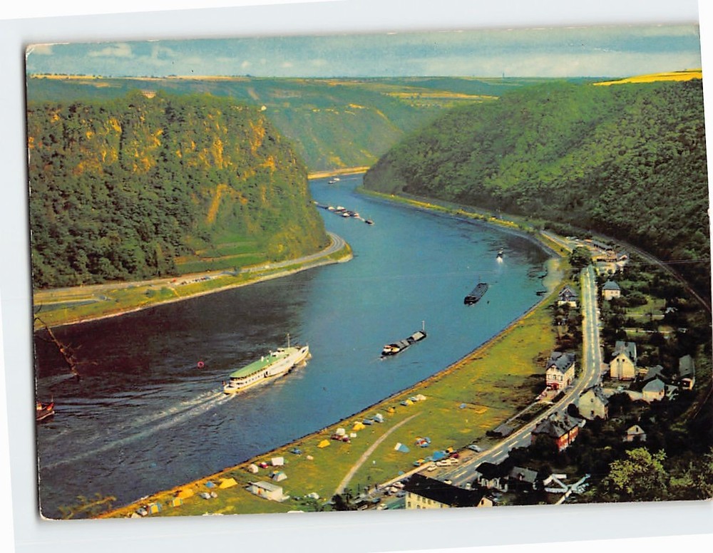 Postcard Der Schone Rhein Loreley Felsen Sankt Goarshausen Germany