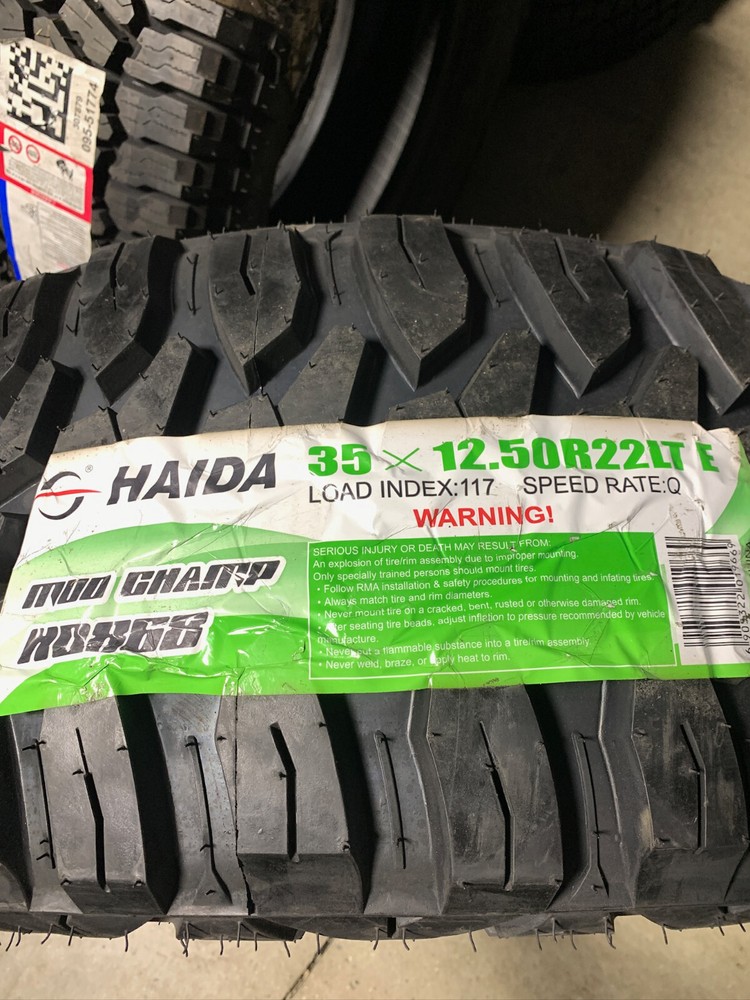 1 New LT 35 12.50 22 LRE 10 Ply Haida Mud Champ HD868 Mud Tire